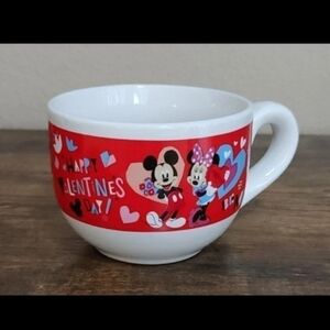 Large Disney Mickey Mouse & Minnie Mouse Happy Valentine's Day Be Mine Mug/Bowl